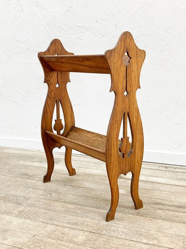 Oak arts crafts bookcase - oak,