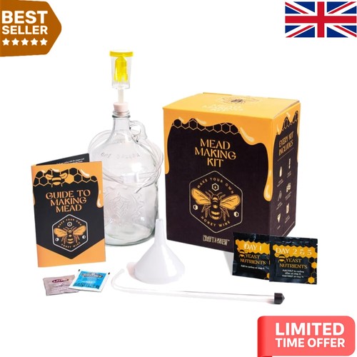 Complete home mead brewing kit - complete,
