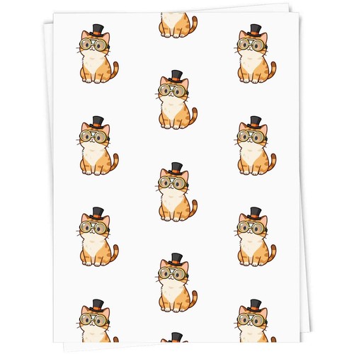 Steampunk cat gift wrap - gift, /