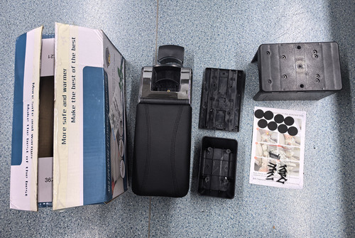 Universal car storage arm rest - storage,