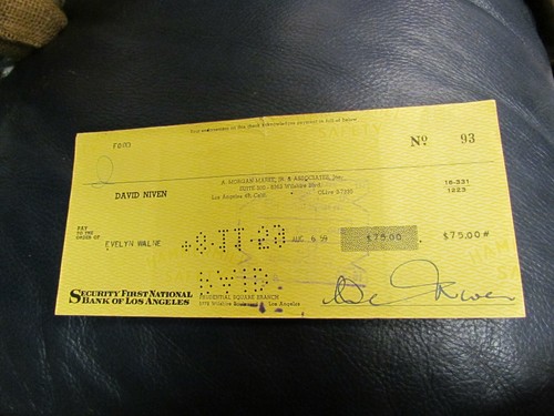 David niven hand - hand, signed