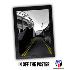 Newcastle United Magpie Lane. Wall Art (Frame Size 48cm x 36cm).