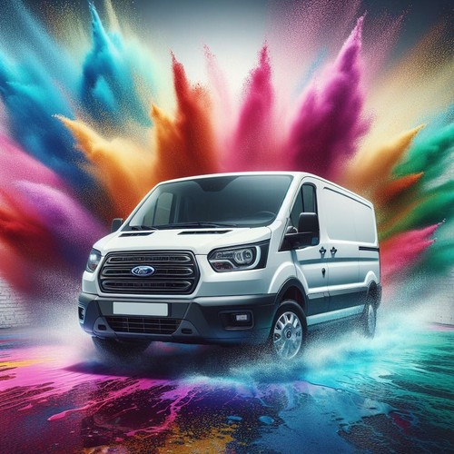 Ford transit birthday card - transit,