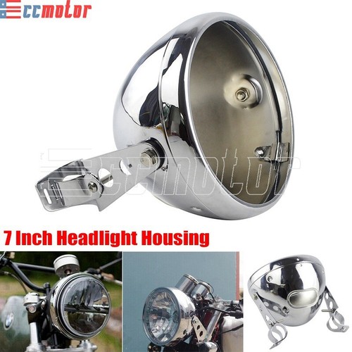 Chrome round headlight - chrome,