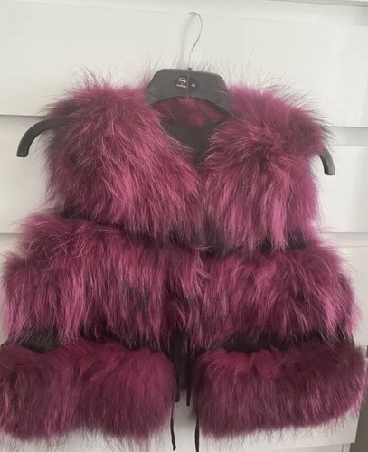 Racoon fur gilet