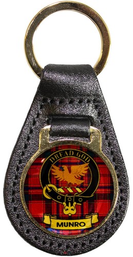 Leather key fob scottish - fob,