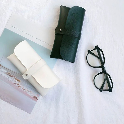 Leather eyewear case - leather,
