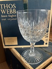 Thomas Webb  Crystal goblets - set of 6