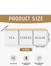 Tea Coffee Sugar Pot Set 