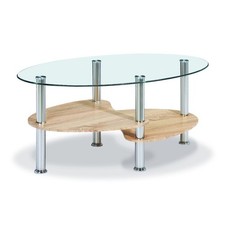 Glass Coffee Table Wooden