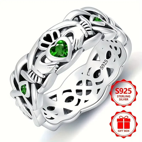 925 sterling silver claddagh - 925,
