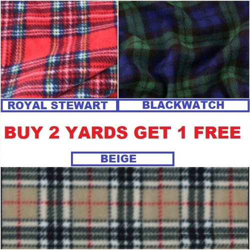 Tartan anti pill - tartan, polar
