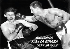 Rocky Marciano KO's La Starza Fantastic Boxing Poster