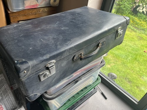 Vintage old suitcase - vintage,
