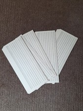 Vintage 10 x IBM 5081 UK beige computer mainframe punch cards - unpunched