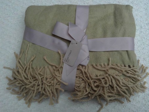 Dunelm sage green plain wool