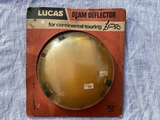 Vintage Lucas 7” Headlamp beam converters, genuine and in original packaging