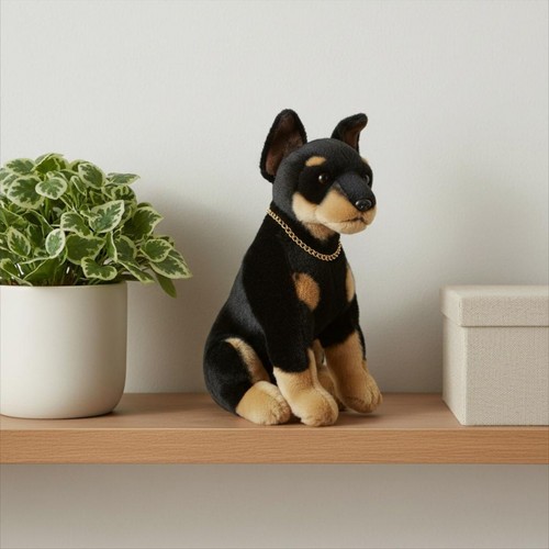 Doberman stuffed toy soft - stuffed,