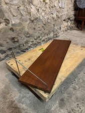 Vintage Mid-Century Danish Teak Floating String Shelf - Retro / MCM