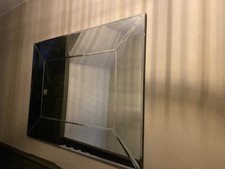 Laura Ashley bevelled frameless mirror 122cm x 91cm Approx Gatsby