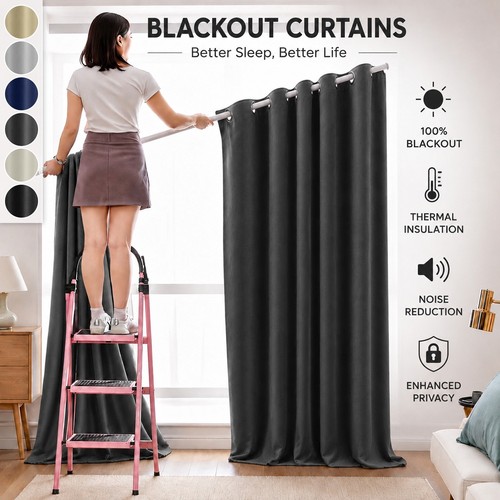 2pcs blackout curtains - 2pcs,