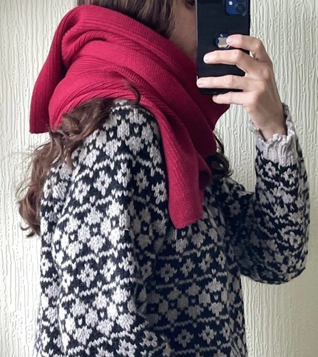 Lacoste wool thick scarf - thick, long
