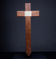 Large wooden memorial cross