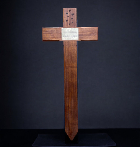 Large wooden memorial - , cross