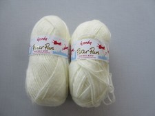Soft blend baby knitting wool yarn dk Wendy Peter Pan 2 x 50g  balls pale yellow