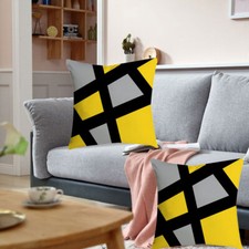 Set of 4 Grey 45CM Yellow