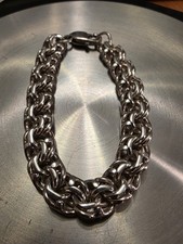 925 Byzantine Silver Bracelet 18cm 32 Grammes