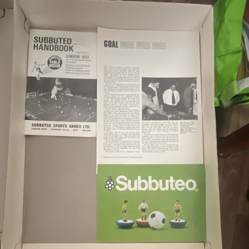 Subbuteo football handbooks - football,