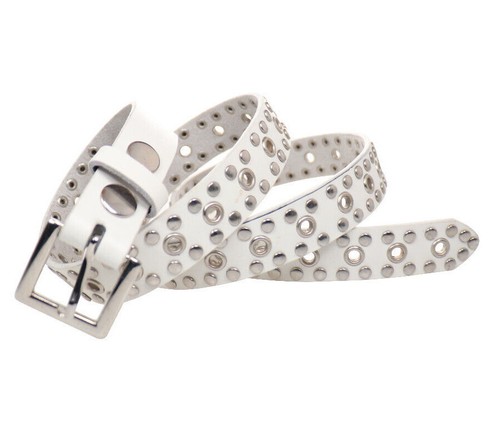 Jean white punk studded - punk,