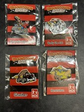 BEANOTOWN RACING PIN BADGE X 4