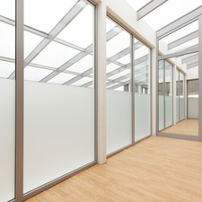 Privacy White Frosted`Window Film Frost Etched Glass Static Plastic Vinyl-UK