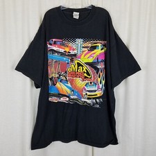 eMax Drag Racing Series IHRA Double Sided Black TShirt Mens XXL Delta USA