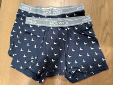 2x Jack Wills Logo Boxer Short Trunks For Men
