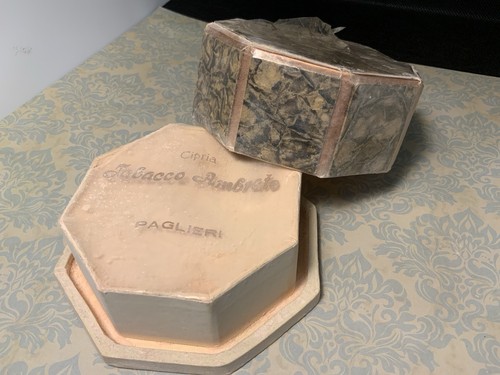 Vintage face powder box - face, and