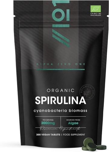 Organic spirulina 2000mg 300 - organic,