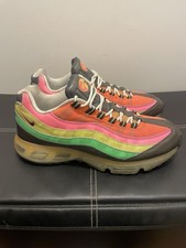 V RARE 2007 NIKE AIR MAX 95 360 UK 11 RAINBOW HIGHLIGHTER PACK OG NEON VOLT