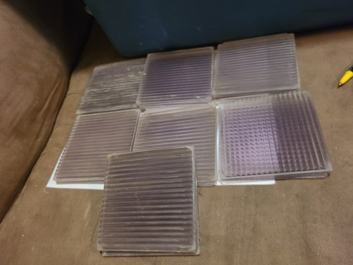 Luxfer glass tiles - tiles, 4"x4"
