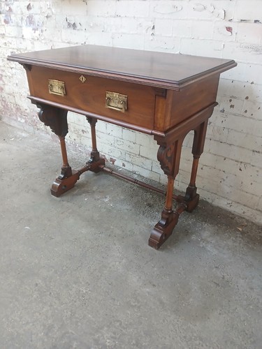 Victorian mahogany writing and - mahogany,
