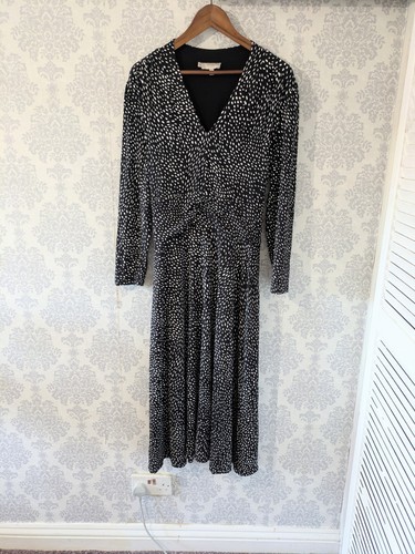 Hobbs black white polka - black,