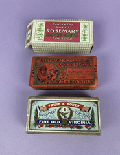 3 Old Shop Dummy Tobacco Packets Wills Westward Ho Ogdens Old Virginia Faulkner