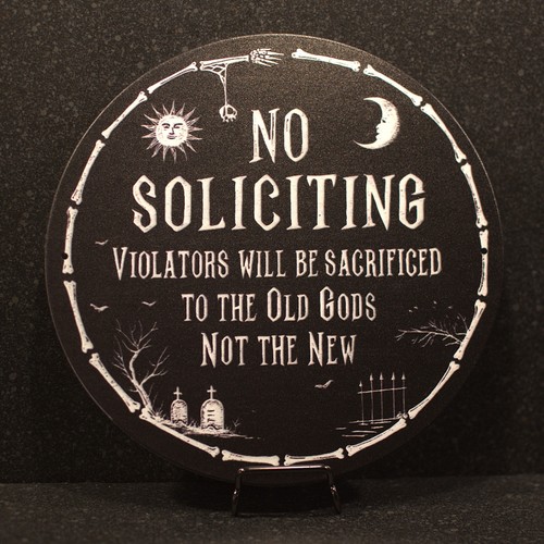 Soliciting visitors will - no,
