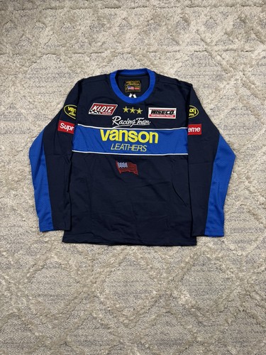 Supreme vanson leather blue - vanson,