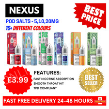 Nexus Pod Salt Nic Salt 10ml E