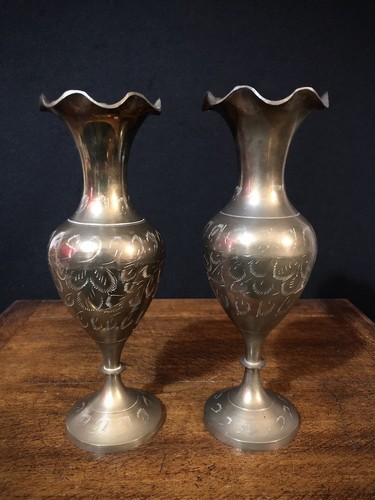 Elegant pair indian brass - a,