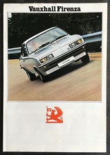 VAUXHALL Firenza Droopsnoot Car Sales Brochure 1973-74  Ref V2174/10/73