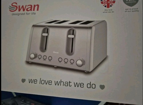 Swan toaster slice white - swan,